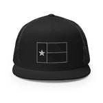 Black Texas Flag 5-Panel Trucker Cap (new!)