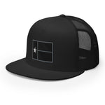 Black Texas Flag 5-Panel Trucker Cap (new!)