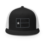 Black Texas Flag 5-Panel Trucker Cap (new!)