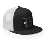 Black Texas Flag 5-Panel Trucker Cap (new!)