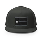 Black Texas Flag 5-Panel Trucker Cap (new!)