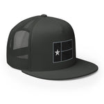 Black Texas Flag 5-Panel Trucker Cap (new!)