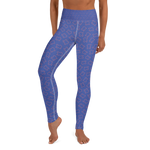 Texas Leggings Pink on Blue - Full Length