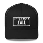 Yall Texas Plate Trucker Hat - Blue & White