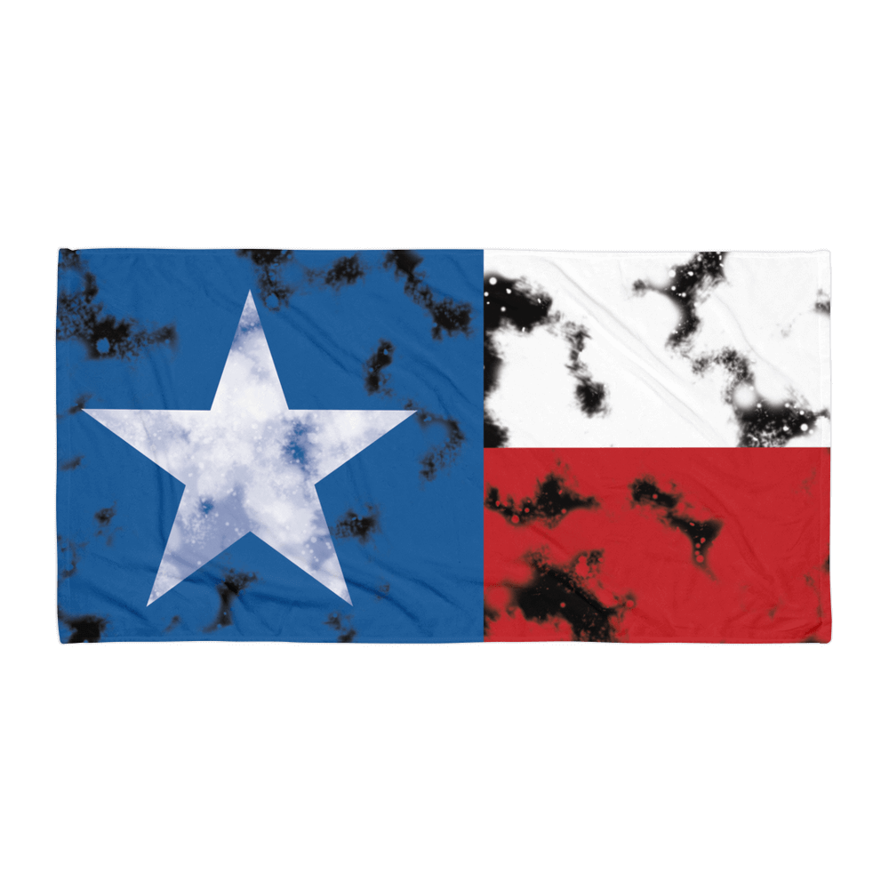 Texas flag beach towel