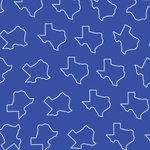 Closeup of texas face mask pattern