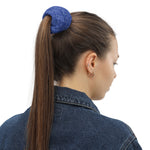 Texas face mask used as scrunchy