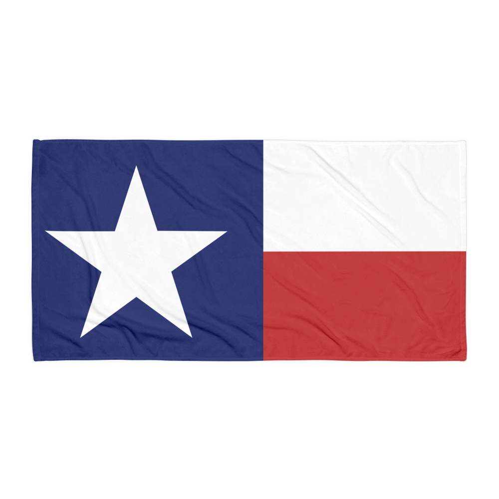 Texas flag towel