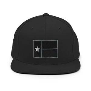 Black Texas Flag Snapback Hat (new!)