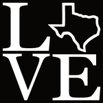 LOVE Texas Transfer Sticker