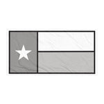 Texas flag towel in greyscale