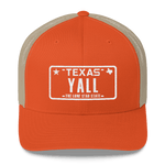 Texas YALL on orange hat